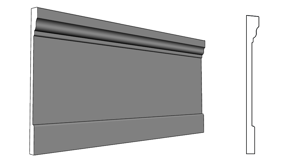 fascia di zoccolatura per abbellimento facciata PL333